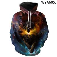 2023 style  Men Women ren Wolf Hoodies Casual  3D Printed Pullover Sweatshirts    Casual Hoody Jacket，can be customization