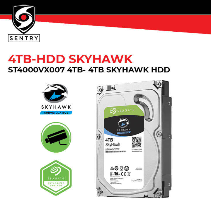 SEAGATE SKYHAWK 4TB SURVEILLANCE HDD | Lazada PH