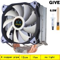 X79 X99 CPU Cooler120MM 4ท่อความร้อนปิดเสียง ARGB 4ขา PWM ซีพียู CPU พัดลมทำความเย็น LGA1200 1155 1366 1700 1356มาเธอร์บอร์ด AM4 AM3 P