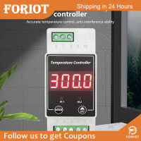 Foriot Din Thermotulator DC8-24V นำทาง AC100-240V รางควบคุมอุณหภูมิเครื่องทำความเย็นตัวควบคุมอุณหภูมิดิจิตอล