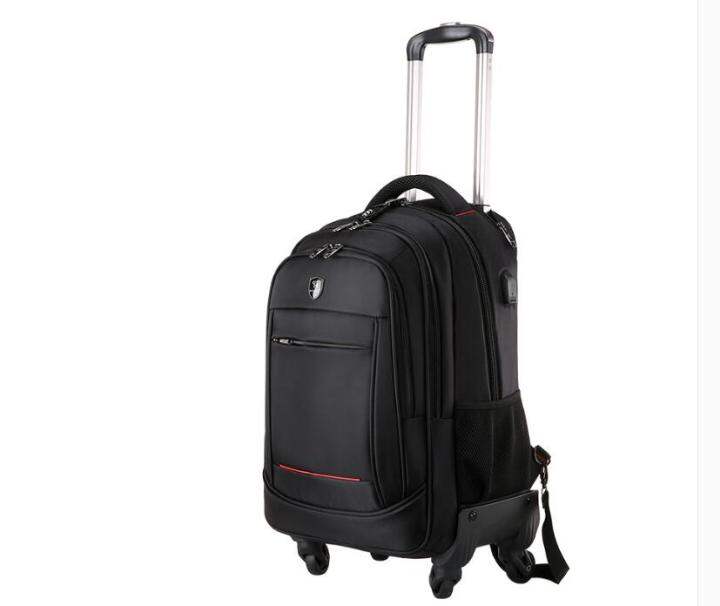 Men Business Travel Luggage Bag Women Carry On Hand Luggage Rolling Backpack Bag Travel Trolley