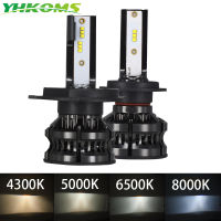 YHKOMS New Design 80W 16000LM H4 LED H7 LED Car LED Headlight 4300K 5000K 8000K ZES CSP H8 H11 H1 9005 9006 Auto Fog Light 12V