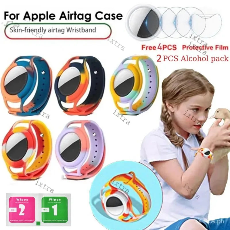 Wristband Compatible with Airtag, Adjustable Airtag Bracelet, Soft