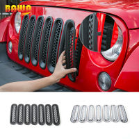 BAWA Mesh Front Grill Insert Grille Cover Trim With buckle Compatible for Jeep Wrangler JK 2007-2015 Car accessories