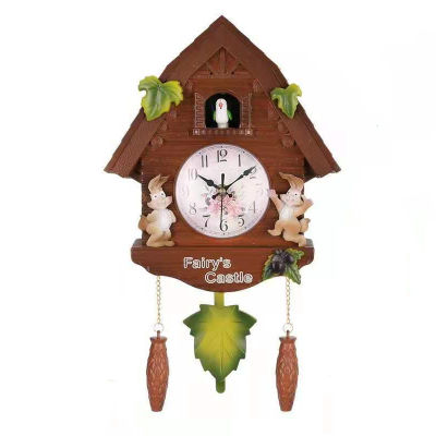 Cute Bird Wall Clock Cuckoo Alarm Clock Cuckoo Clock Living Room Watch Brief Children Bedroom Decor Home Day Time Alarm Clocks pdo