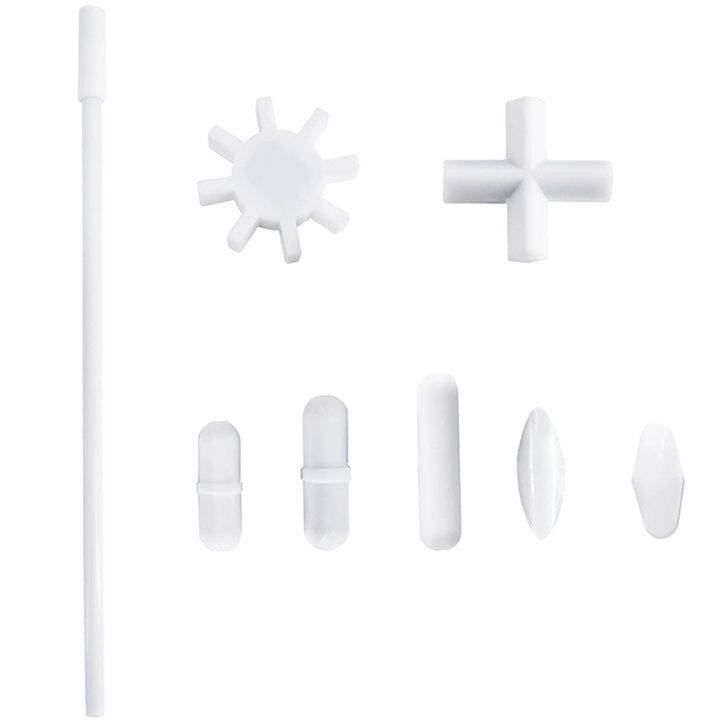 7 Shapes Stirrer Stir Bars Mixer PTFE Stiring Rod with