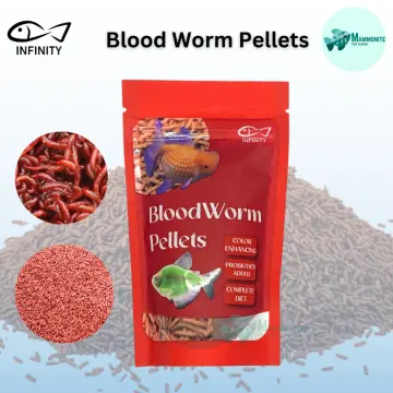 Shop Dried Blood Worms Fish Food with great discounts and prices