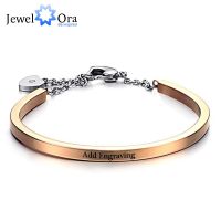 ID Bangles Personalised Gifts For Women Commemorate Engrave Name Stainless Steel Bracelets &amp; Bangles (Jewelora BA102066)