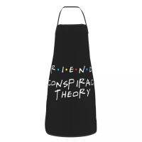 Friends TV Show Apron Household Cleaning Painting Conspiracy Theory Bibs Kitchen Funny Tablier Chef