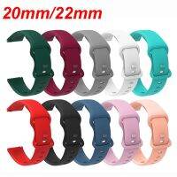 post house7 20mm 22mm Colorful Silicone Watchband Replacement Strap for Samsung Galaxy Watch Active Gear S2 S3 Huawei Amazfit Bip Bracelet