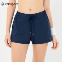 Wakingbee Cala Shorts (Navy) กางเกงขาสั้น สองชั้นกันโป๊ ออกกำลังกาย ใส่ว่ายน้ำได้ ทรงสวย ใส่สบาย มีกระเป๋า