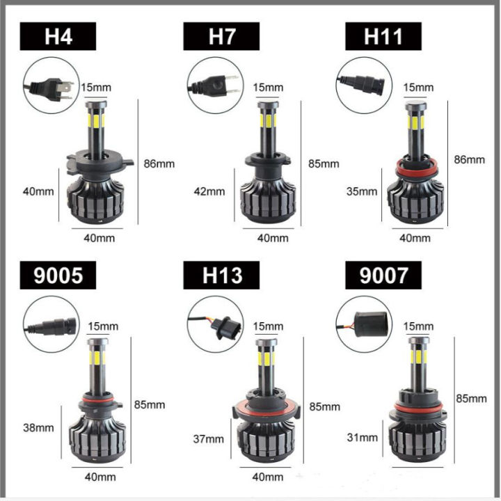 new-style-led-car-headlight-super-h4-h7-h8-h11-9005-9012-9007-h13-turbo-led-120w-12000lm-6500k-white-6-side-360-type-headlight