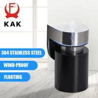 On Sale KAK Magnetic Door Stopper Door Retainer Cylindrical Floating 304 Solid Stainless Steel Heavy Door Stop Door Furniture Hardware