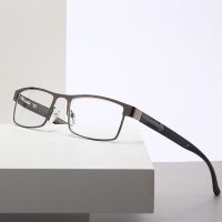 2022 Men Titanium Alloy Reading Glasses Non Spherical 12 Layer Coated Lenses Eyeglasses Business Hyperopia Eyewear 1.0 To 4.0