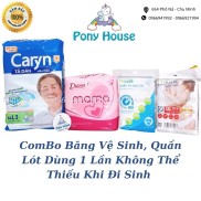 Combo Bỉm - Băng Vệ Sinh - Quần Lót Giấy