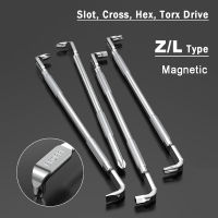 ไขควงแม่เหล็กรูปตัว Z/L Slotted, Phillips, Hex, Torx ไขควงอเนกประสงค์ ไขควงปากแฉกมุมขวา ประแจ เครื่องมือ-Kuosie