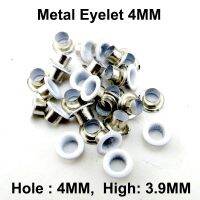 200PCS 4MM Metal White Eyelet Leather Craft Repair Grommet Round Eye Rings For Shoes Bag Eyelets ME-081x  Pliers