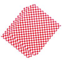 100 PCS checkered candy basket liner Food Wrap , Fat Repellent, Sandwich Packing, Red and White