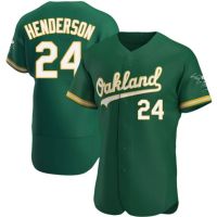 Wholesale Best Quality Cheap Stitched Baseball Jerseys Oakland Athletic 24 Henderson 2 Davis