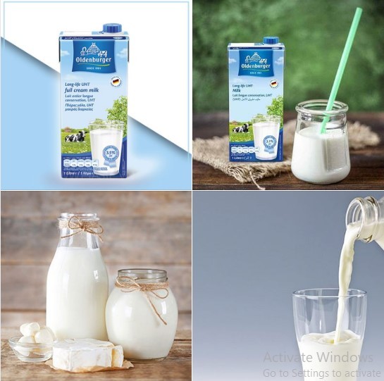 Sữa tươi nguyên kem oldenburger đức 1 lít hlsuatuoi05 - ảnh sản phẩm 1