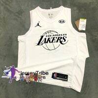 นิวเจอร์ซีย์คุณภาพสูง 2018 NBA All Star Los Angeles Lakers 24 KobeˉBryant Jersey Black White