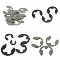 Black Carbon Steel/304 Stainless Steel Shaft Bearing Retaining Ring Split Washer Snap Collar E Type Clip Circlip 50pcs 1.2-12mm Coil Springs