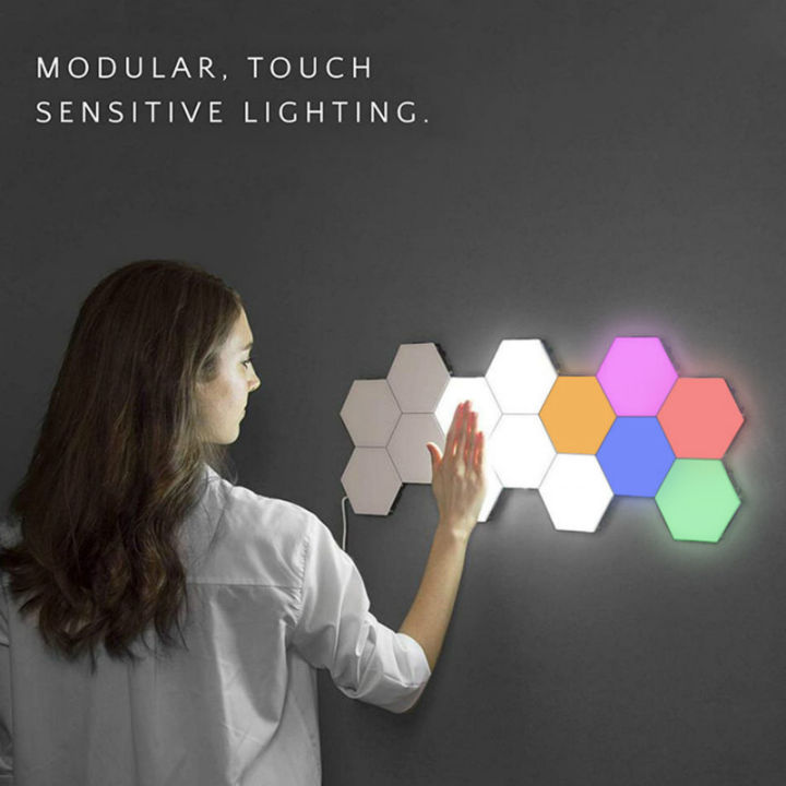 led-hexagonal-wall-lamp-quantum-light-touch-sensor-night-light-diy-led-honeycomb-lamp-magnetic-light-colorful-led-modular-lamp