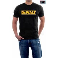 DeWalt เสื้อยืดผ้าฝ้ายคอกลมแขนสั้นสำหรับทั้งชายและหญิงผ้าฝ้าย100พิมพ์โลโก้