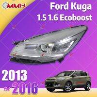 สำหรับ Ford Kuga ไฟหน้า 2013-2016 ไฟหน้าสำหรับ ไฟหน้า โคมไฟหน้า ไฟหน้า​โปรเจค​เตอร์​ โคมไฟหรถยนต์ เลนส์กระจก headlamp headlight front light lens