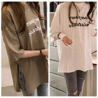 Summer Womens Tops Half Sleeve O Neck Letter Printed Casual Loose T-Shirt