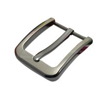 1pcs 40mm Zinc Alloy Mens Casual Belt Buckle End Bar Heel bar Buckle Single Pin Half Buckle for Leather Craft Jeans Webbing Belts