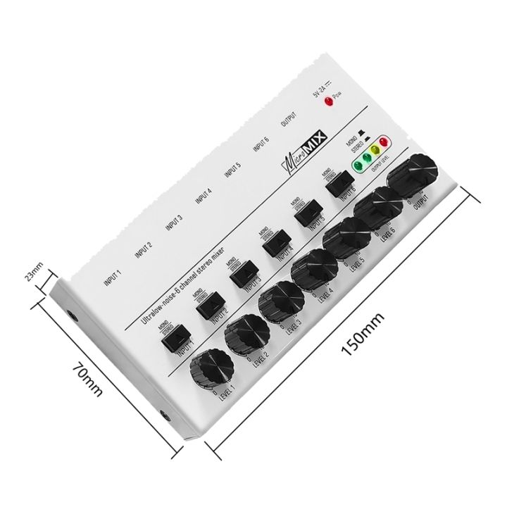 1-piece-6-channels-audio-mixer-mini-stereo-mixer-professional-sound-mixer-6-35mm-low-noise-usb-mixer-for-recording-studio-white