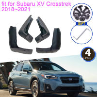 สำหรับ Subaru XV Crosstrek 2018 2019 2020 2021 MudFlap Mudguards Splash Guards Fender Flare ด้านหน้าล้อหลังรถ Stying อุปกรณ์เสริม