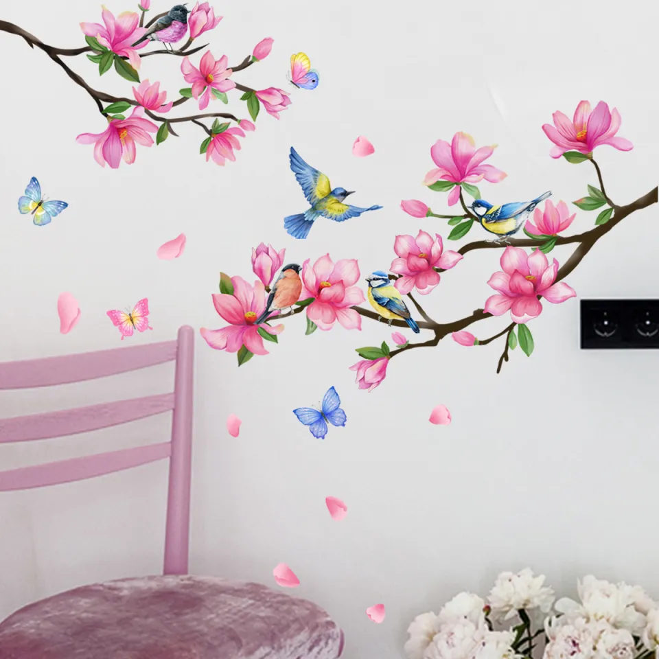 Wall Room Decor Home Sticker Butterfly Removable Wall Sticker Tree ...