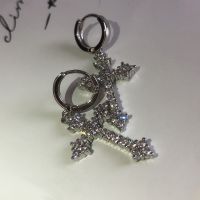 【DT】hot！ Gothic Rhinestone Earrings Kpop Drop Earring for Grunge Egirl Jewelry Accessories