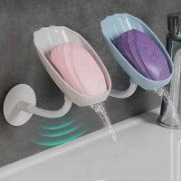 Soap Rack Box New Leaf Shape Soap Dish Drain Bathroom Accessories Toilet Laundry Soap Box Bathroom Amenities Soap Holder