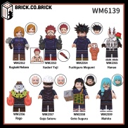 Mô hình Jujutsu Kaisen Minifigure Chú Thuật Hồi Chiến Đồ Chơi Lắp Ráp