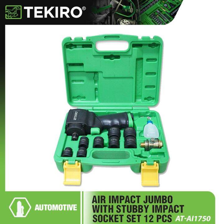 Tekiro Air Impact Jumbo With Stubby Impact Socket Set Pcs At