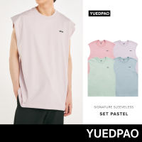 Yuedpao (ใหม่ล่าสุด!!)  ผ้าหนาทรงสวย ยับยากรีดง่าย รับประกันไม่ย้วย 2 ปี Signature  Sleeveless Set Pastel