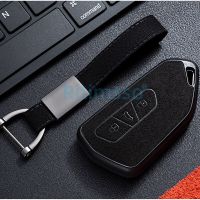 Leather Car Key Case Remote Control Protector Cover Skin 3 Button  Keychian Holder For VW Volkswagen Golf 8 Mk8 2020 Skoda Key Chains