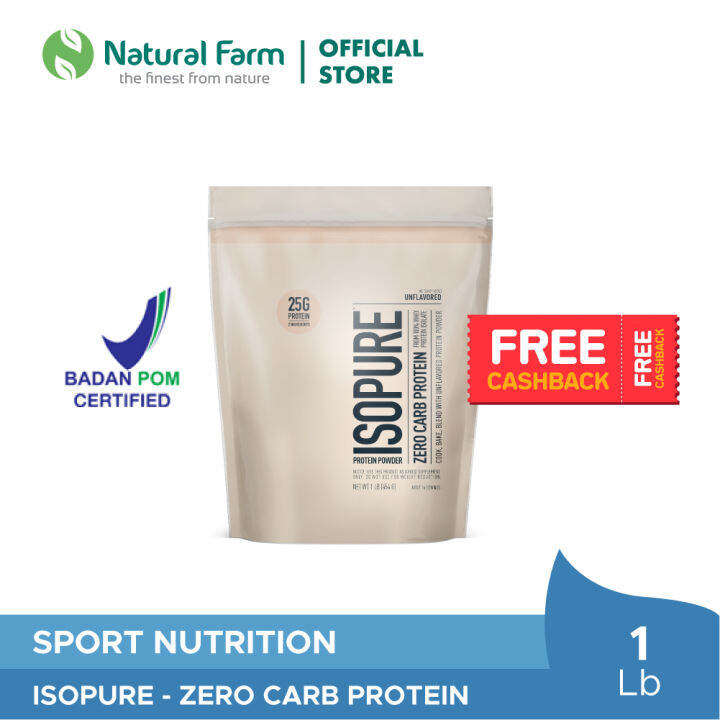 Isopure Whey Protein Isolate Unflavored 1 LB Lazada Indonesia