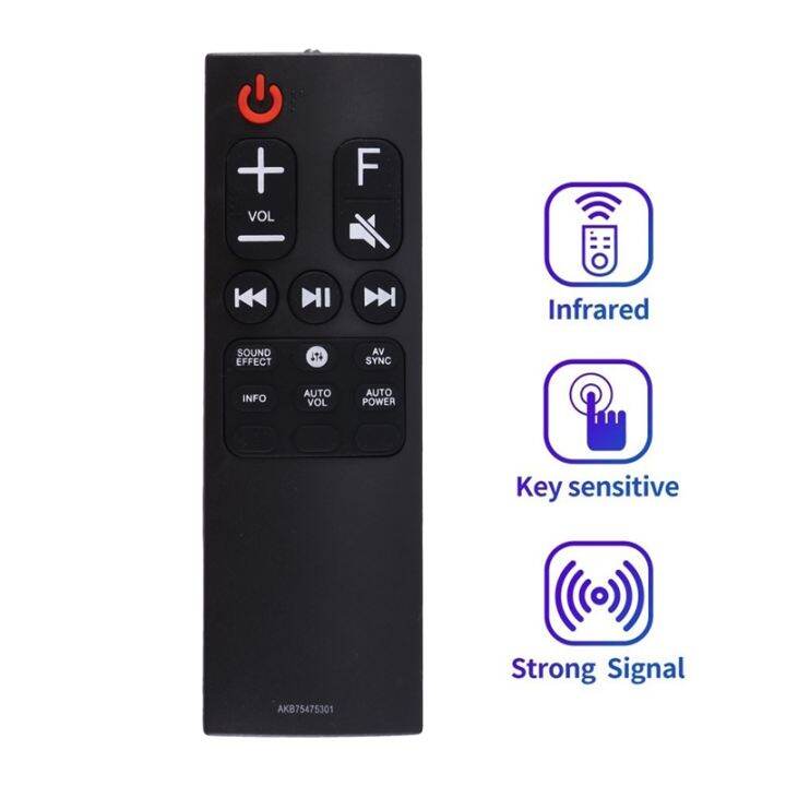 Replacement Remote Control AKB75475301 for LG Soundbar Speaker Remote