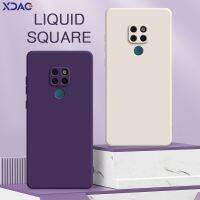 【CC】 doces macios para huawei mate 20 pro lite x tampa traseira quadrada de silicone líquido funda mate20 mate20pro mate20lite