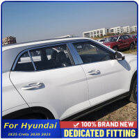 รถประตูด้านข้างหน้าต่างศูนย์เสาจดจ้องแถบอุปกรณ์รถยนต์สำหรับ Hyundai IX25 Creta 2020 2021