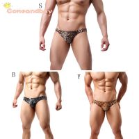 Men Triangle Leopard Briefs Low Waist Comeandbuy