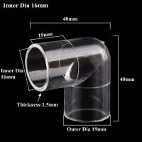 I. ข้อต่อโค้งอะคริลิค D16-50mmtransparent 90องศาน้ำชลประทานสวนท่อต่อตู้ปลา