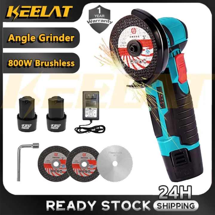 new KEELAT Mini Rechargeable Portable Cordless Angle Grinder Battery ...