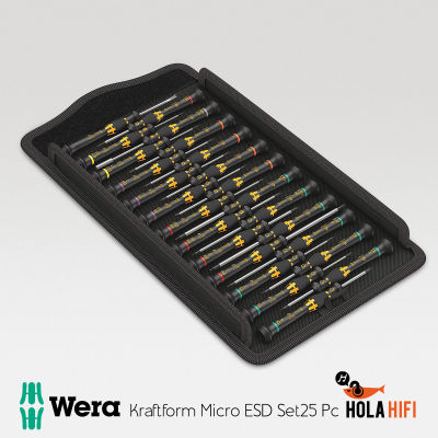 Wera Kraftform Micro ESD BigPack 1 Screwdriver 25 ชิ้น Wera (05134019001) ชุดไขควงจาก Germany สำหรับซ่อมมือถือและTablet