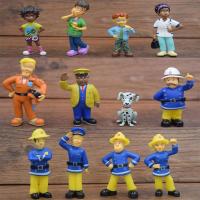 BANDA สำหรับเด็ก อะนิเมะ Penny Officer Steele PVC Doll Model Toys Fireman Toys Action Figures Fire Fighting Fireman Sam