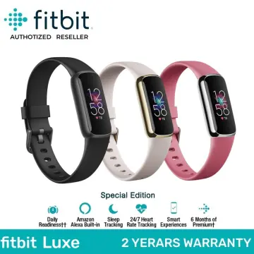  Fitbit Luxe-Fitness and Wellness-Tracker with Stress  Management, Sleep-Tracking and 24/7 Heart Rate, Black/Graphite, One Size (S  & L Bands Included) : Sports & Outdoors